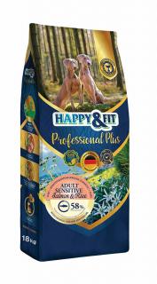 HappyFit Professional Plus Adult Sensitive Lazac18kg