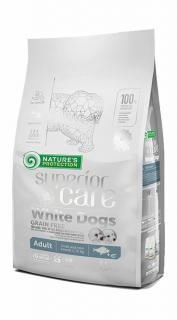 Nature's Protection Superior Care Adult Small Fehér Szőrű Kutyáknak - fehér hallal 1,5kg