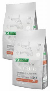 Nature's Protection Superior Care Adult Small Fehér Szőrű Kutyáknak - lazac 2x1,5kg
