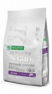 Nature's Protection Superior Care Junior Fehér Szőrű Kutyáknak - lazac 1,5kg