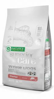 Nature's Protection Superior Care Starter Fehér Szőrű Kutyáknak - lazac 1,5kg