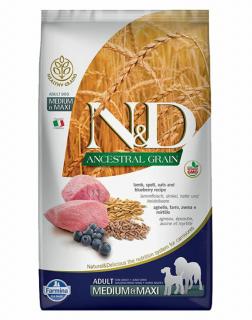 ND Dog Ancestral Grain Bárány és Áfonya Adult Medium/Maxi 12kg