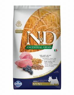 ND Dog Ancestral Grain Bárány és Áfonya Adult Mini 2,5kg