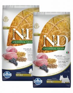 ND Dog Ancestral Grain Bárány és Áfonya Adult Mini 2x7kg