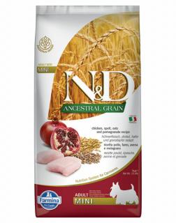 ND Dog Ancestral Grain Csirke és Gránátalma Adult Mini 7kg