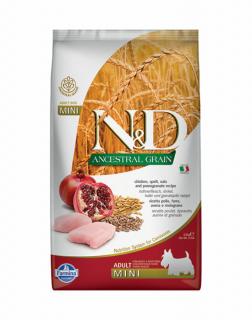 ND Dog Ancestral Grain Csirke és Gránátalma Adult Mini 800g