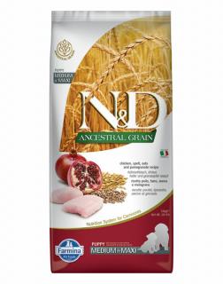 ND Dog Ancestral Grain Csirke és Gránátalma Puppy Medium/Maxi 12kg