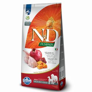 ND Dog Fürj és Gránátalma Sütőtökkel Adult Medium/Maxi 12kg