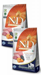 ND Dog Grain Free Pumpkin Bárány és Áfonya Adult Medium/Maxi 2x12kg