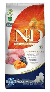 ND Dog Grain Free Pumpkin Bárány és Áfonya Puppy Medium/Maxi 12kg