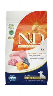 ND Dog Grain Free Pumpkin Bárány és Áfonya Puppy Mini 800g