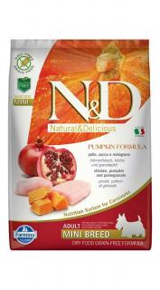 ND Dog Grain Free Pumpkin Csirke és Gránátalma Adult Mini 7kg