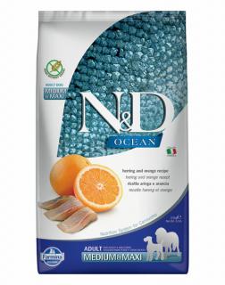 ND Dog Ocean Hering és Narancs Adult Medium/Maxi 2,5kg