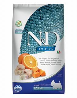 ND Dog Ocean Sütőtök Tőkehal és Narancs Adult Mini 2,5kg