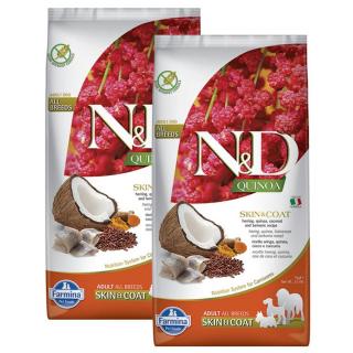 ND Dog Quinoa Skincoat Hering 2x7kg