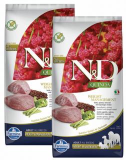 ND Dog Quinoa Weight Management Bárány 2x7kg