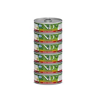 ND Prime Cat Csirke és Gránátalma Kitten 6x70g