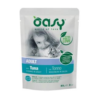 Oasy Cat Alutasak Chunks in Gravy Adult Tonhal 12x85g