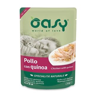 Oasy Cat Alutasak Natural Csirke Quinoával 12x70g