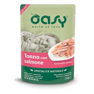 Oasy Cat Alutasak Natural Tonhal Lazaccal 6x70g
