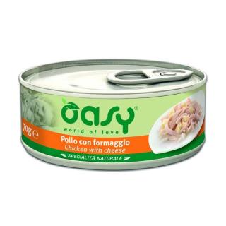 Oasy Cat Natural Csirke Sajt 6x70g