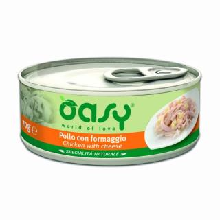 Oasy Cat Natural Csirke Sajt 70g