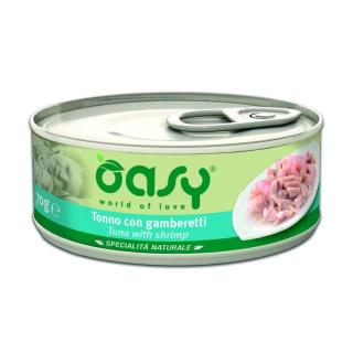 Oasy Cat Natural Tonhal Rákkal 12x70g