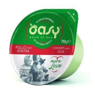 Oasy Cat Tálka More Love Csirke Kacsával 12x70g