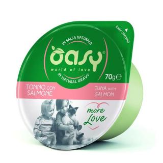 Oasy Cat Tálka More Love Tonhal Lazaccal 12x70g