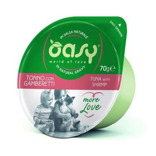 Oasy Cat Tálka More Love Tonhal Rákkal 12x70g