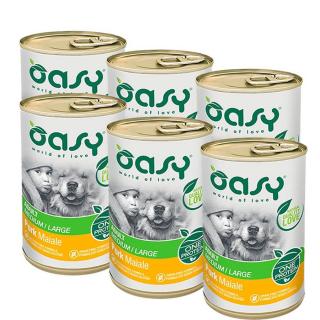 Oasy Dog Konzerv OP Adult Sertés 6x400g