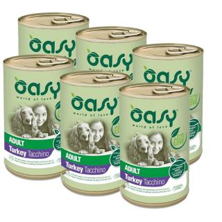 Oasy Dog Lifestage Adult Paté Pulyka 6x400g