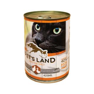 Pet's Land Cat Konzerv Baromfihússal 12x415g