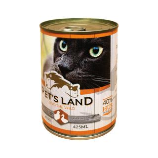 Pet's Land Cat Konzerv Baromfihússal 415g