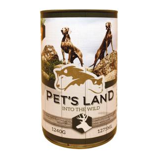 Pet's Land Dog Konzerv Vadhús Répával 6x1240g