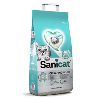 Sanicat White illatmentes csomósodó alom 10l