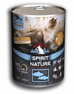 Spirit of Nature Cat konzerv Tonhallal és lazaccal 6x415g