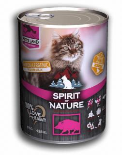 Spirit of Nature Cat konzerv Vaddisznóhússal  415g