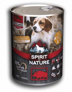 Spirit of Nature Dog konzerv Vaddisznóhússal  415g