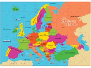 Európa térkép magyarul 69 darabos puzzle