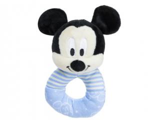 Mickey egér plüss csörgő bébijáték - 16 cm