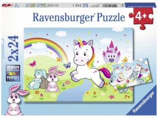 Ravensburger - Csodás unikornisok 2 x 24 darabos puzzle