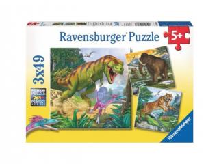 Ravensburger - Dinoszauruszok 3 x 49 darabos puzzle