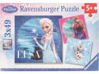 Ravensburger - Jégvarázs 3 x 49 darabos puzzle