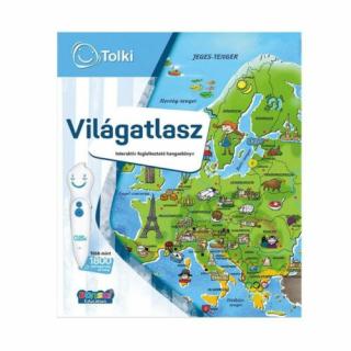 Tolki - Interaktív foglalkoztató könyv - kiegészítő Világatlasz
