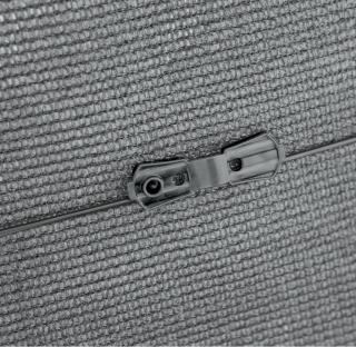 FIXATEX szögletes rögzítő kapocs szőtt árnyékoló hálóhoz 2x2,5cm (20db) szürke