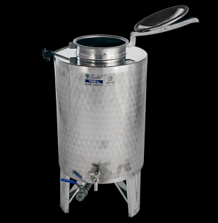 INOX pálinkás és olaj tartály 100 l - INOX csappal