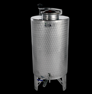 INOX pálinkás és olaj tartály 250 l - INOX csappal