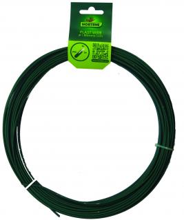 PLAST WIRE műanyag bevonatos galvanizált dróthuzal 1,1/1,6 mm x 50 m, Zöld