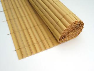 PLASTICANE félovális profilú műanyag nád 1,5x3m bambusz
